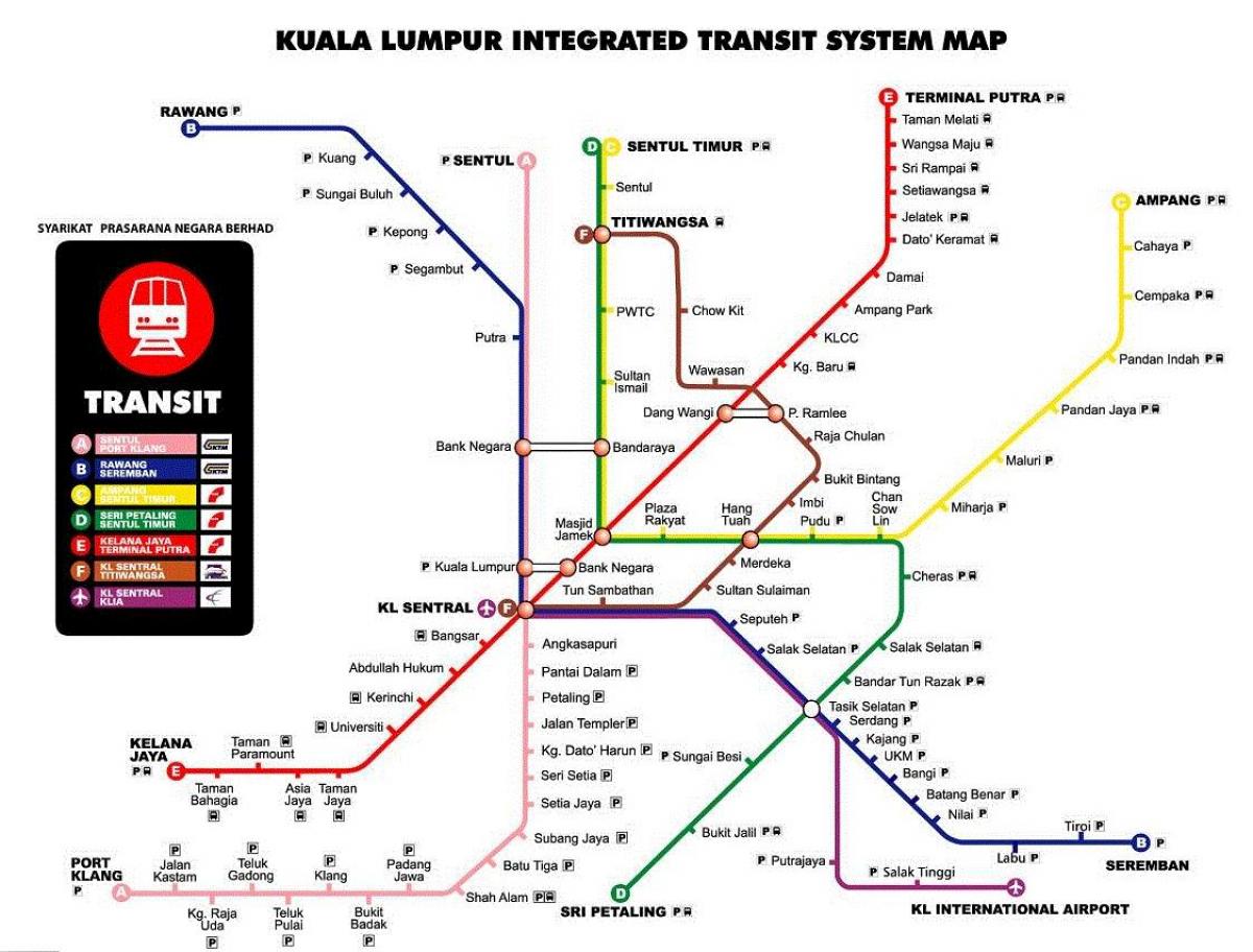 harta metrou din kuala lumpur