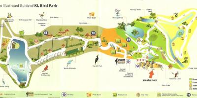 Kuala lumpur bird park arată hartă