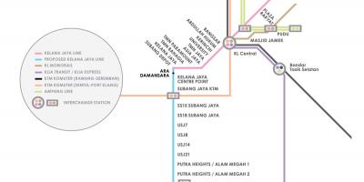 Ampang park lrt station hartă