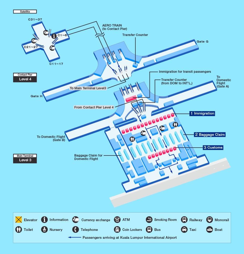 klia terminal hartă