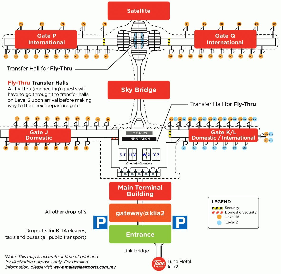 klia airport terminal hartă