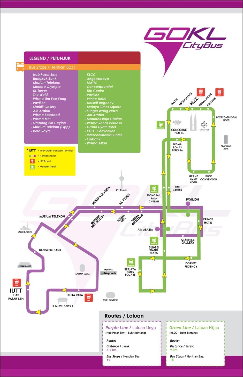 Harta merge kl linie verde