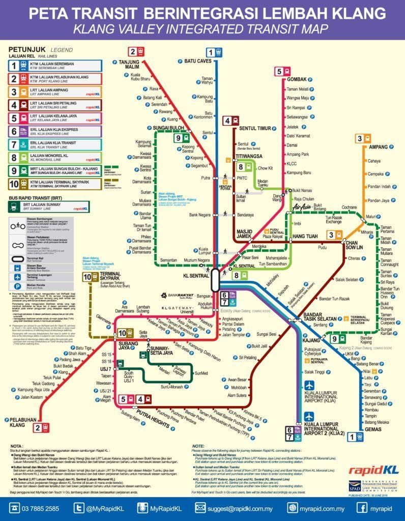 valea klang feroviar de tranzit hartă