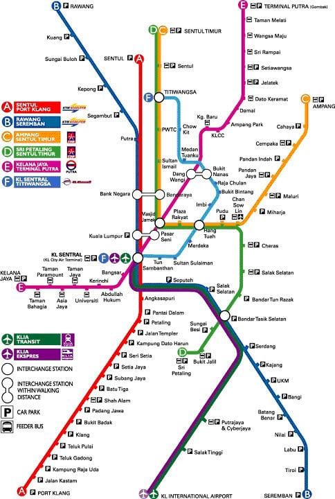 klia ekspres hartă