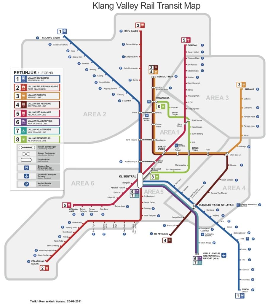 Harta kuala lumpur aeroport, tren