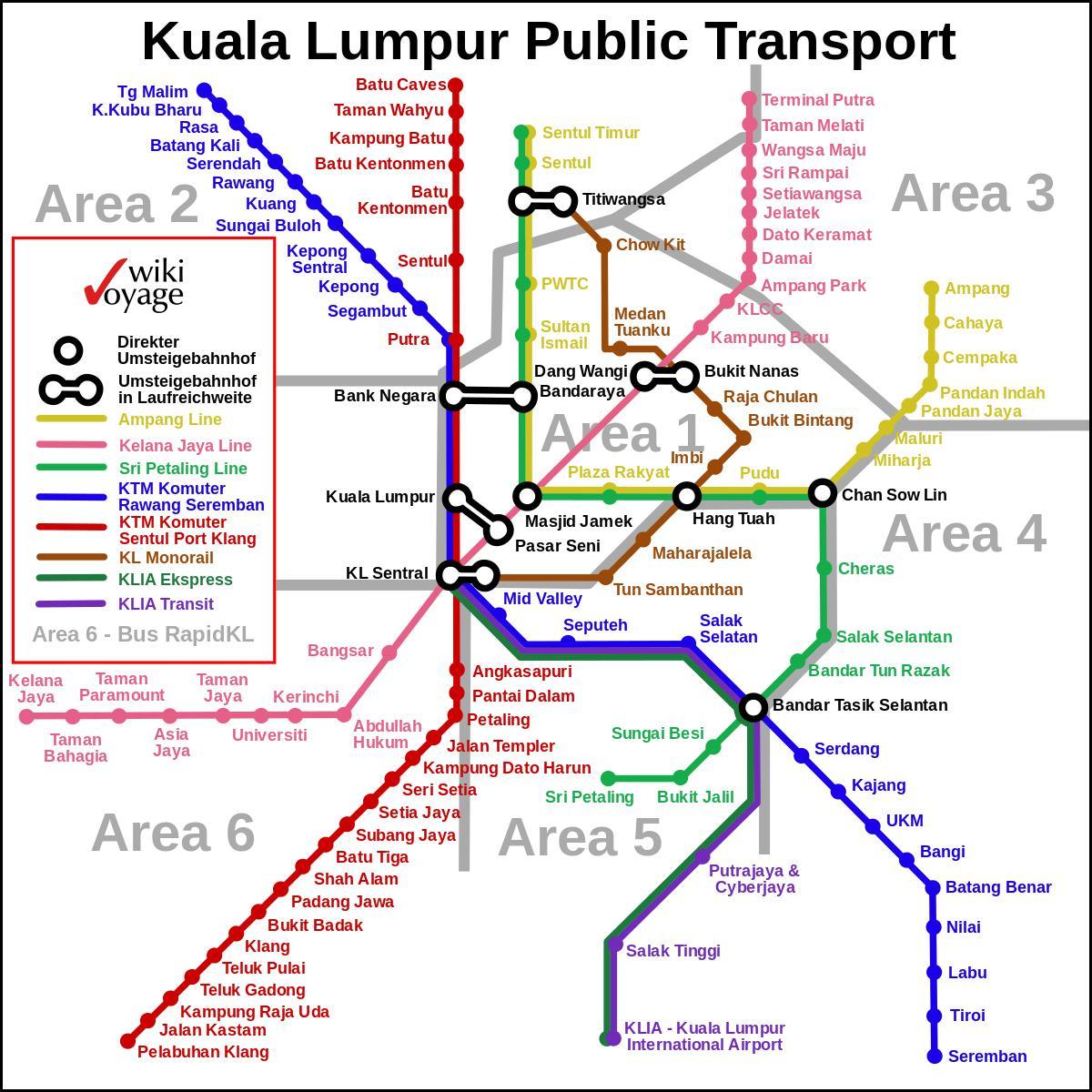 transportul public kuala lumpur hartă