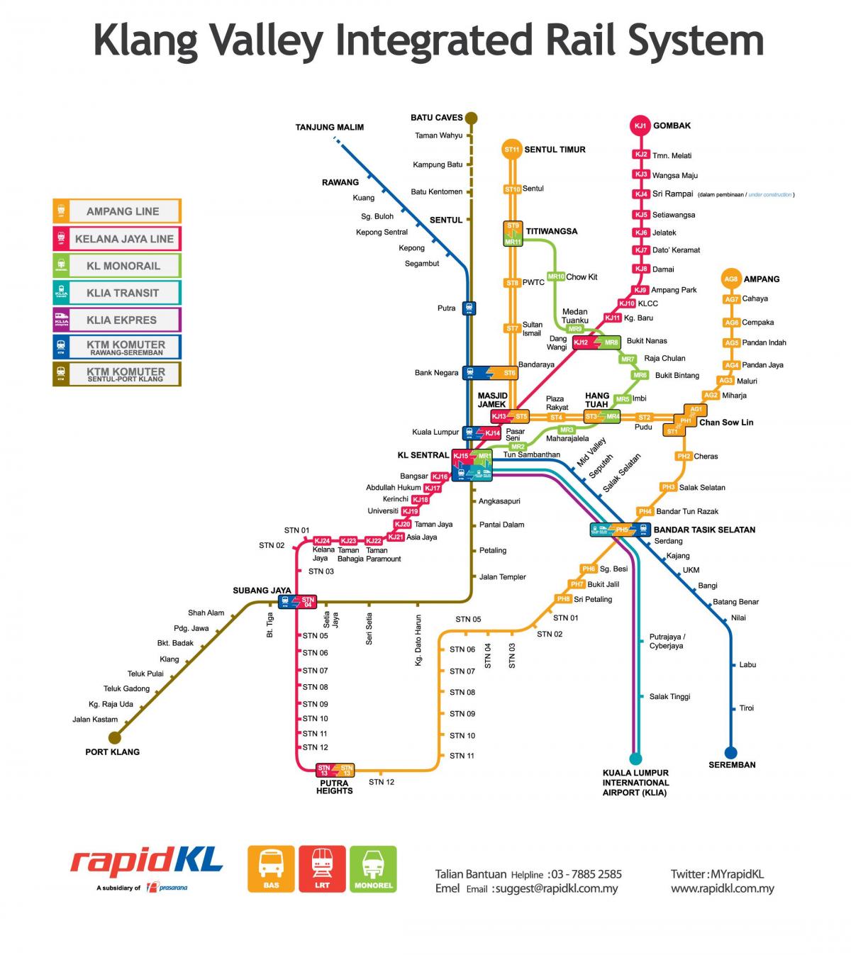 malaezia transport hartă