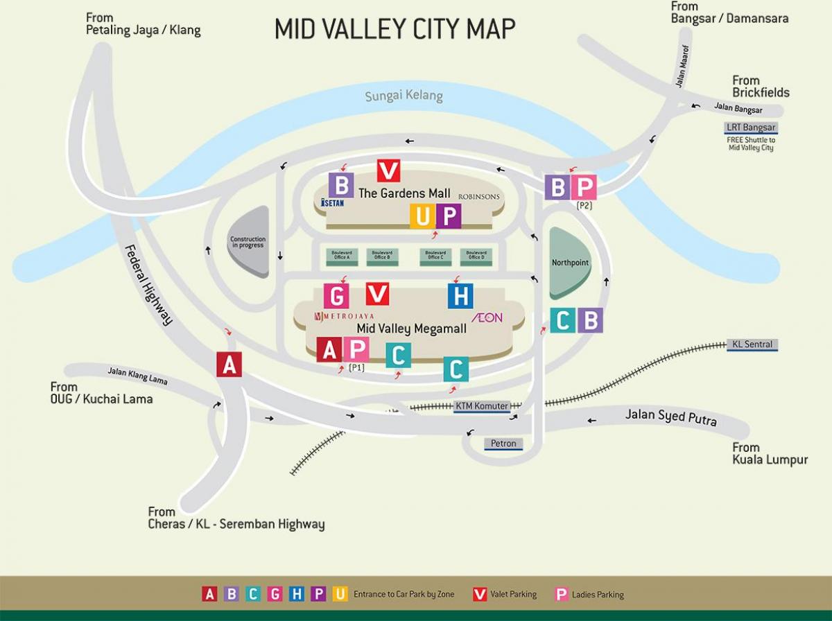 Harta mid valley mall