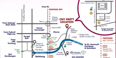 Cheras kuala lumpur hartă