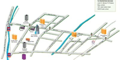 Jalan sultan kuala lumpur hartă