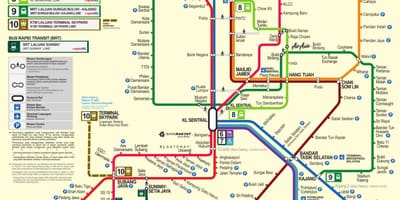Kuala lumpur mrt hartă