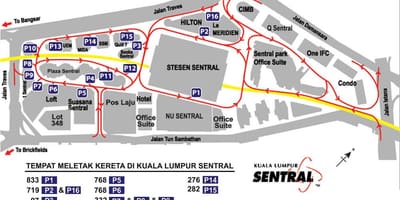 Kuala lumpur sentral hartă