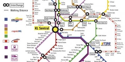 Kuala lumpur transport hartă