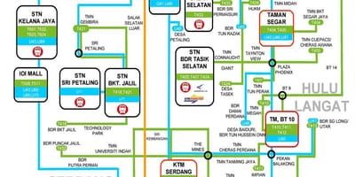 Lrt ktm harta rutelor