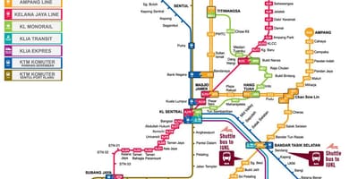 Tren kl hartă