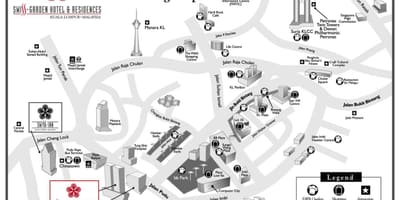 Triunghiul de aur din kuala lumpur hartă