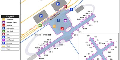 Kuala lumpur international airport terminal hartă