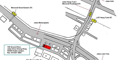Hang tuah monorail hartă