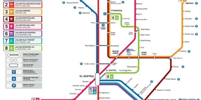 Ruta trenului harta malaezia
