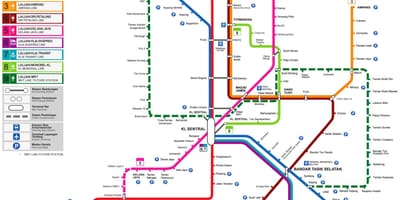 Harta tren malaezia