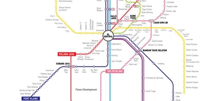 Kl tren harta rutelor